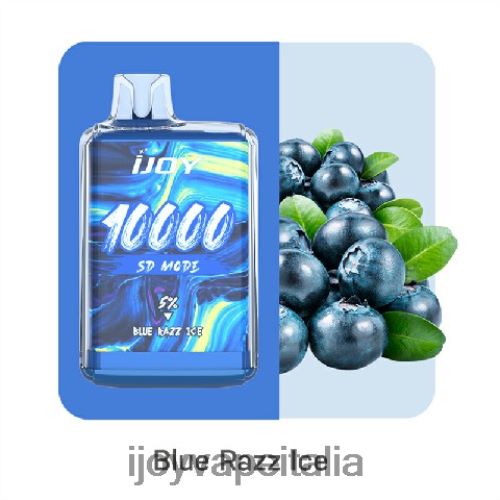 iJOY Vape Roma - iJOY Bar SD10000 monouso H2H04F162 ghiaccio blu razz
