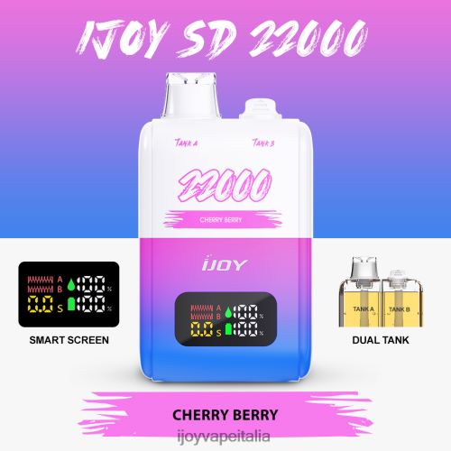 iJOY Disposable Vape - iJOY SD 22000 monouso H2H04F150 bacca di ciliegia